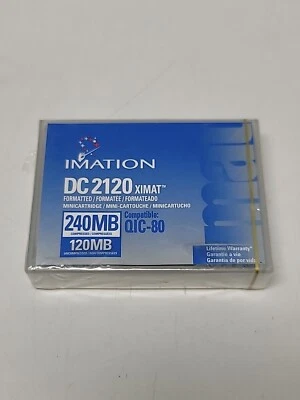 Cartucho Imation DC2120, 240MB Comprimido / 120M Sin Comprimir, Nuevo Precintado Foto 1 de 2