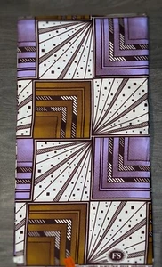 African Wax Print Fabric Ankara For Sewing & Crafting (6 Yards) - Picture 1 of 9