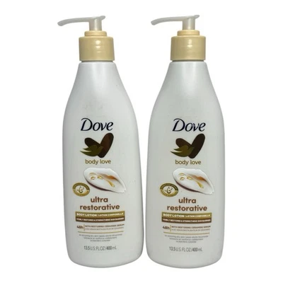 (2) DOVE Body Love Ultra Restorative Body 48’ Lotion Dry Skin 13.5 fl oz New - Image 1 of 2