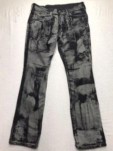 TRUE RELIGION Ricky Jeans Herren 31 (34x31) schwarz dunkel Canvas Wash Distress Relaxed - Bild 1 von 19