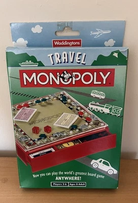 Monopoly - Vintage - Waddingtons Travel Game - 1994 - NEW - Image 1 of 4