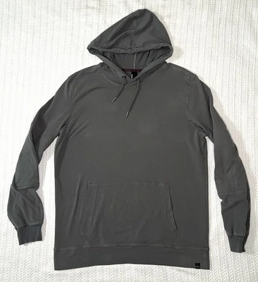 Suéter Prana Para Hombres LG 23” X 29” Gris Algodón Orgánico Sudadera con Capucha Pullover Senderismo Yoga Foto 1 de 4