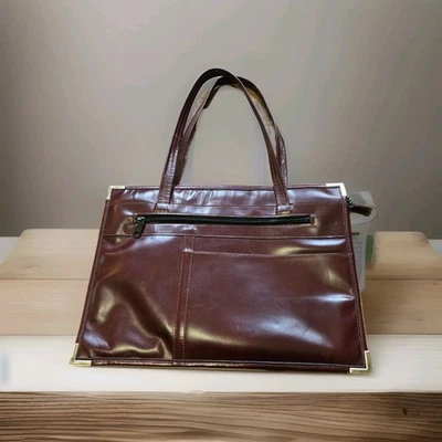 Women's  Soft Leather Handbag  Briefcase Shoulder Messenger tablet portfolio Bag - Image 1 of 4