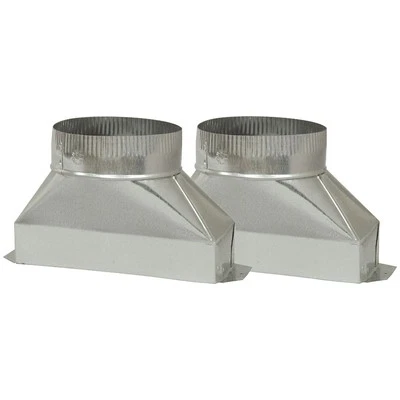 Deflect-O Deflecto Dgt36 Galvanized Round Transition (6") VENDGT36