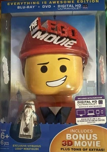 The LEGO MOVIE Everything Is Awesome Edition Blu-ray/DVD/3D Vitruvius Minifigure - Picture 1 of 4