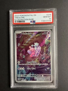 Tinkatink 216 PSA 10 2023 Pokémon PAL EN Illustration Rare - Picture 1 of 1
