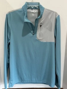 REEL LEGENDS Freeline1/4 Zip Mens Long Sleeve Shirt Fishing Activewear Small - Picture 1 of 7