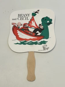 Vintage 1960s Beany And Cecil Cartoon Kids Child’s Hand Held Fan - Bob Clampett - Picture 1 of 3