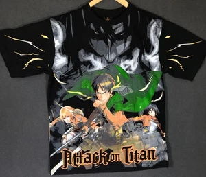 Camiseta de Anime Attack on Titan Eren Mikasa Armin Doble Cara AOP (XL) - Imagen 1 de 4