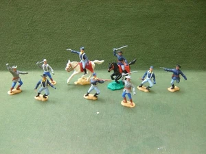 Vintage Timpo Swoppet US Cavalry & Confederates Mounted & Foot Figures - Picture 1 of 5