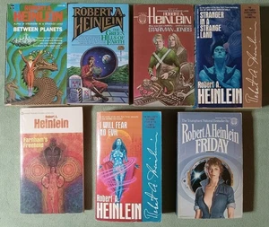 ROBERT A. HEINLEIN PB VINTAGE PAPERBACK BOOK LOT OF 7 BETWEEN PLANETS FRIDAY VTG - Picture 1 of 20