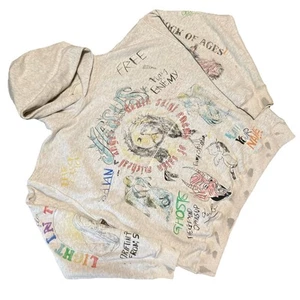 Saint Michael FW20 Aged All Over Jesus Satan Graffiti Hoodie Extra Large - Picture 1 of 12