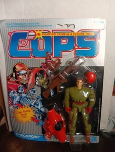 1988 Hasbro C.O.P.S. "CHECKPOINT" Action Figure NEW SEALED Cops N Crooks Rare  - Picture 1 of 12