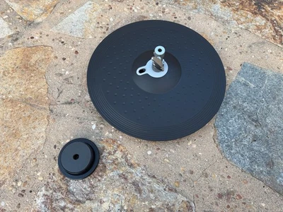 Yamaha RHH135 Hi Hat Cymbal Pad Charcoal Rhh 135 hihat Electronic Cymbals Pair - Image 1 of 2