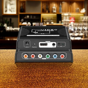 5 RCA Ypbpr Component Coaxial Audio to Video Converter Adapter for PS2 Xbox - Picture 1 of 16