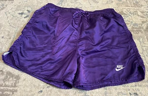 Vintage NIKE 4" Running Shorts Purple Med - Picture 1 of 4