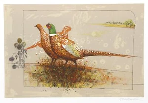 Allan Mardon, Pheasants, Lithograph, signed and numbered in pencil - Picture 1 of 3