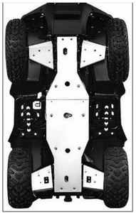 KYMCO MXU 700i / 500i A-ARM SKID PLATES GUARDS COMPLETE SET NEW O.E.M. - Picture 1 of 8