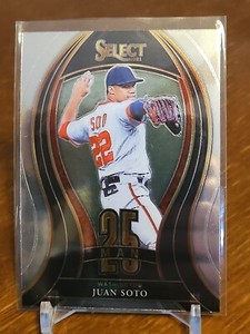 2021 Panini Select Juan Soto 25 Man  Nationals Insert #25M-6 MLB Washington