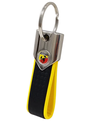 Portachiavi Abarth Carbon Giallo Ufficiale