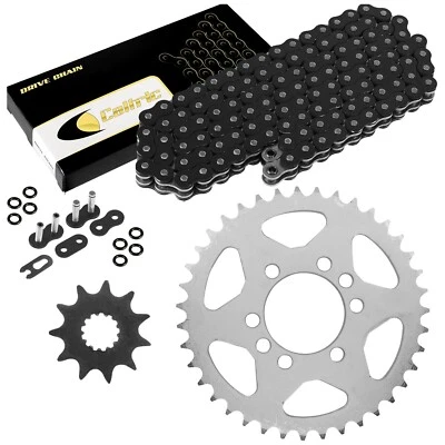 Black O-Ring Drive Chain & Sprockets Kit for Suzuki LT-F160 Quadrunner 1991-04 — 第 1/4 张图片