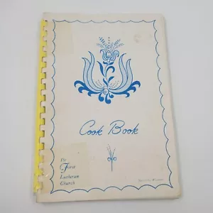 Vintage First Lutheran Church Cookbook Janesville Wisconsin WI - Picture 1 of 12