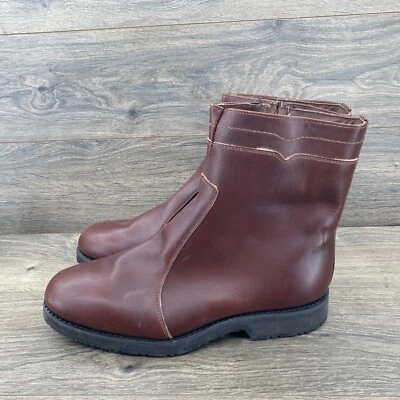 Botas Dexter de Colección al Tobillo Cuero Campus Forradas Cremallera Lateral Para Hombre Talla 10 WW Marrón Foto 1 de 4