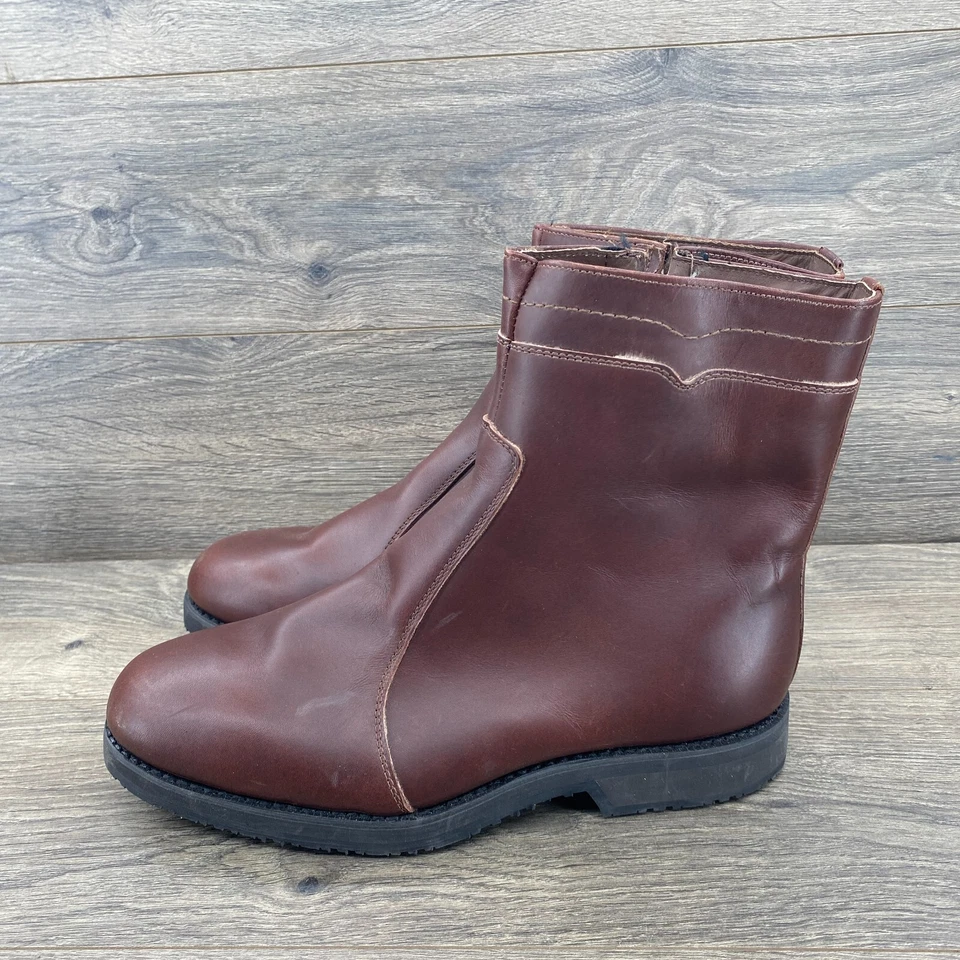 Botas Dexter de Colección al Tobillo Cuero Campus Forradas Cremallera Lateral Para Hombre Talla 10 WW Marrón Foto 1 de 4
