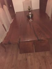 Dining table in Solid Jarrah raw edge