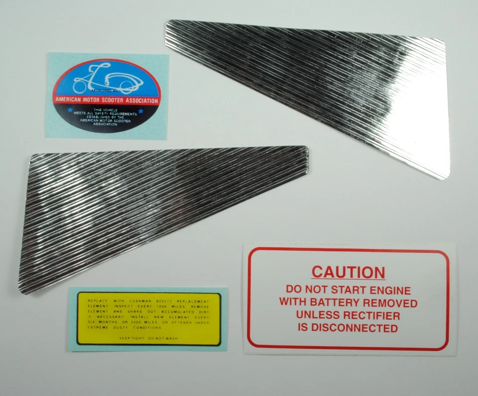 Colección de pegatinas de vinilo Cushman Scooter para scooters Silver Eagle 1962-65 Foto 1 de 1