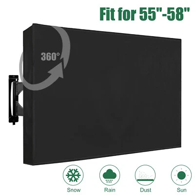 55-58 inch Outdoor TV Cover Fitted Waterproof Weatherproof Television Protector - Image 1 of 4