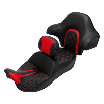 Driver Passenger Seat & Rider & King Backrest Fit For Harley Electra Glide 14-23 — 第 1/4 张图片