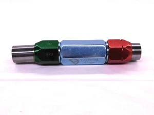 .9790 & .9930 CL ZZ PIN PLUG GAGE GO NO GO 1.0000 -.0070 1.0 25 mm .979 .993 - Picture 1 of 2
