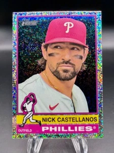 2025 Topps Heritage - Nick Castellanos Chrome Silver Sparkle Refractor #315 - Picture 1 of 2