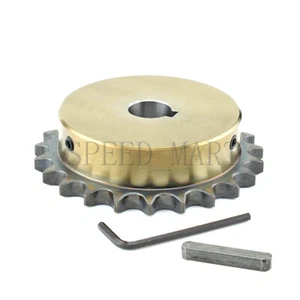 08B 24 Dientes Perímetro 18mm a 35mm Metal Piloto Motor Rodillo Cadena Llave - Imagen 1 de 7