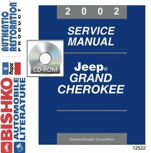 2002 Jeep Grand Cherokee Shop Service Repair Manual CD Engine Drivetrain Wiring - Picture 1 of 1