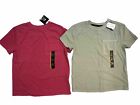Art Class Children’s Short Sleeve T-shirt Size S 6-7 NWT 1 Red, 1 Light Green