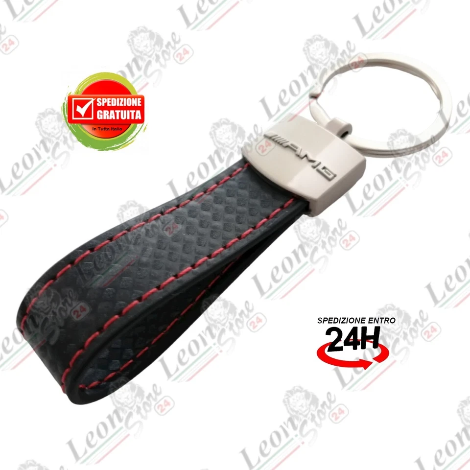 portachiavi logo AMG per Mercedes benz A B C E CLA GLA GLE  stemma fregio badge - Immagine 1 di 4