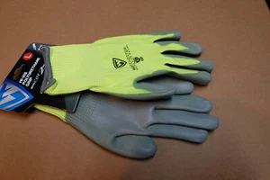 Neu Westchester Hi-Viz Premium Polyurethan beschichtete Handflächenhandschuhe/A2 - groß - Bild 1 von 6