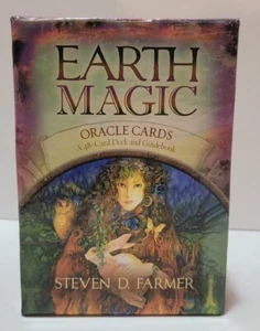 Earth Magic Oracle Cards By Steven Farmer 48 Cards W/Guidebook EXCELLENT COND! - Picture 1 of 5