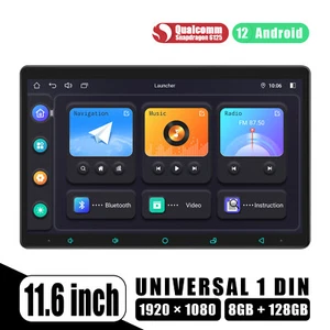 JOYING Neueste 11.6" Einzel-Din Android 12 Universal Autoradio GPS Navi 8+128GB - Bild 1 von 16