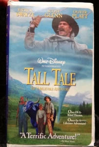 VHS 📼Walt Disney Tall Tale 1996 Clamshell Scott Glenn Patrick Swayze Nick Stahl - Picture 1 of 3