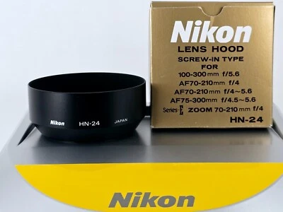 🌸[Sin usar] Parasol metálico Nikon HN-24 para 100-300 mm F5.6 Serie E de Japón Foto 1 de 4