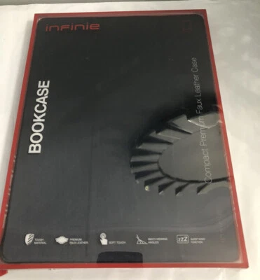 Infinie Slim Case for iPad Pro 12.9 Bookcase Magnetic Sleep/Wake Cover -Navy NEW - Image 1 of 4