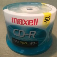 Maxell CD-R  48X 700MB 80Min 50 Disc Pack Brand New