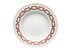 Richard Ginori - CATENE Rojo Escarlata - 6 Plato De Sopa Ø cm 24,5 - Revendedor - Imagen 1 de 3