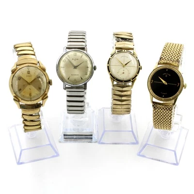 Vintage Elgin Lord Elgin Automatic Manual 25-29mm Wristwatch Lot of 4 #WB3485-4 - Image 1 of 4