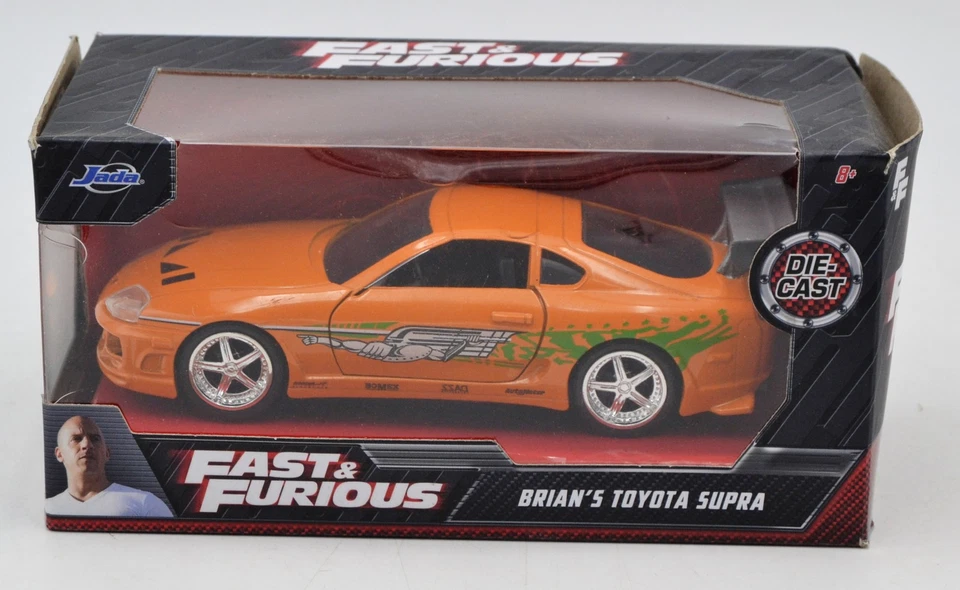 DIE CAST 1/32 " BRIAN'S TOYOTA SUPRA " JADA FAST & FURIOUS - Immagine 1 di 1