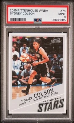 2015 Rittenhouse WNBA #74 Sydney Colson Rookie PSA 9 San Antonio Indiana Fever - Image 1 of 2