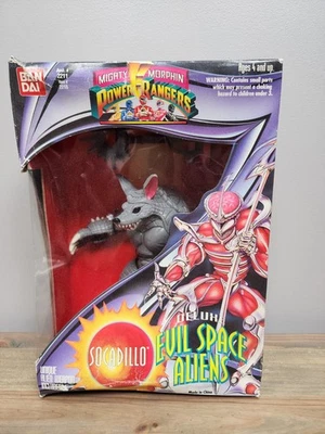 Figura Socadillo Mighty Morphin Power Rangers Deluxe Evil Space Aliens 1994 Sello Foto 1 de 4